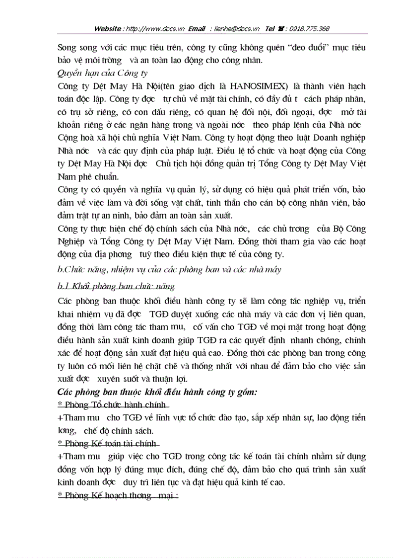 image for page Tại Công ty dệt may Hà Nội