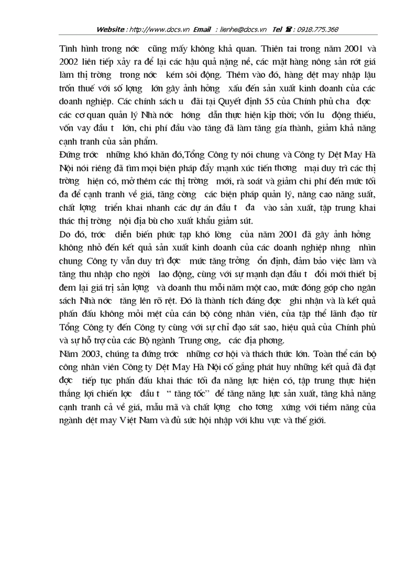 image for page Tại Công ty dệt may Hà Nội