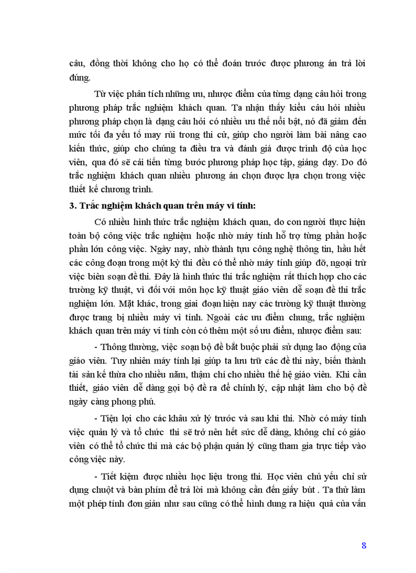 image for page Xây dựng chương trình thi trắc nghiệm môn Tin học Đại cương cho các Trường Trung Học Quân Sự