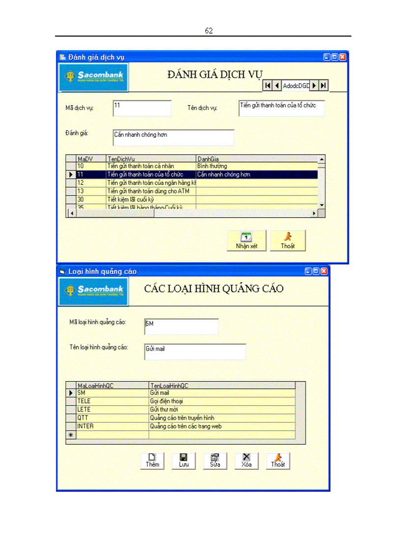image for page Xây dựng hệ thống thông tin quản lý quan hệ khách hàng tại chi nhánh ngân hàng Sài Gòn Thương Tín ở Long Biên