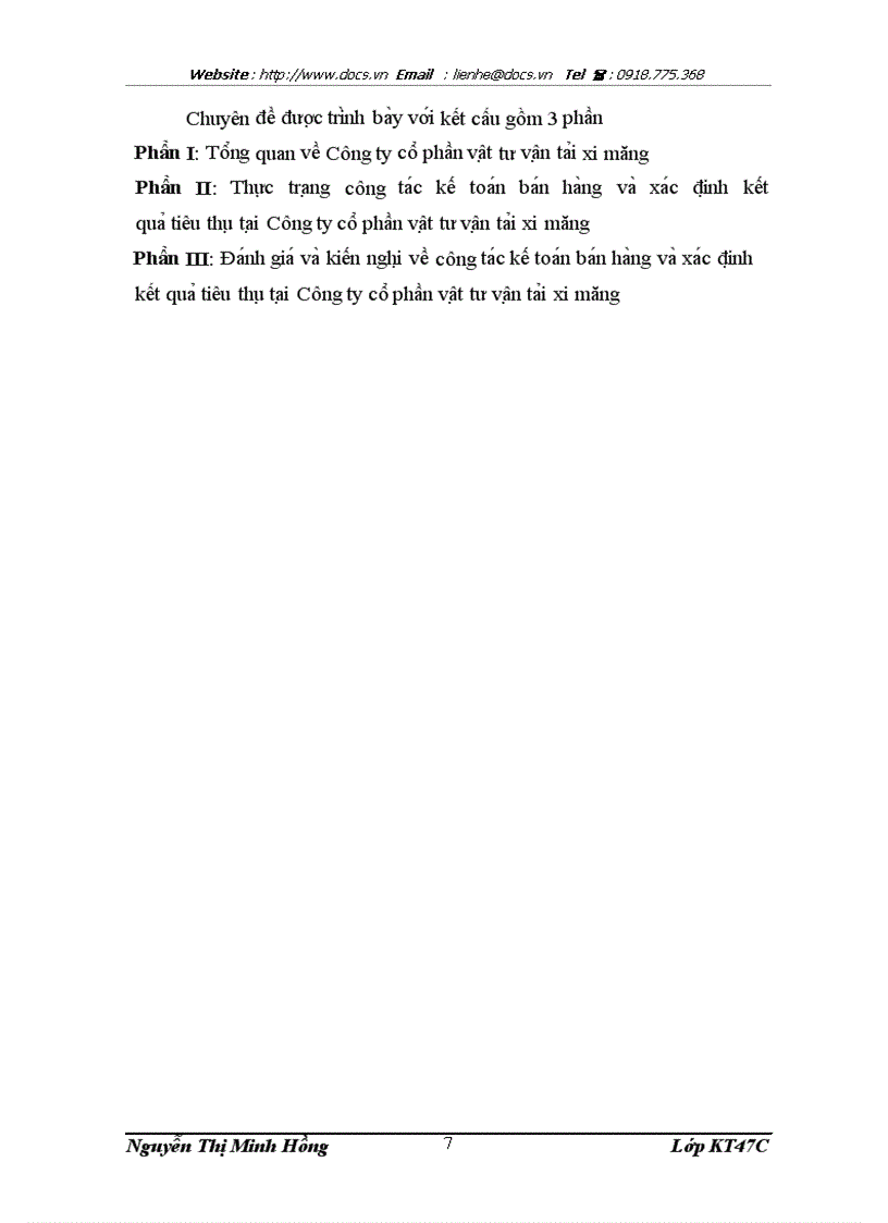 image for page Hoàn thiện công tác kế toán bán hàng và xác định kết quả tiêu thụ tại công ty cổ phần vật tư vận tải xi măng