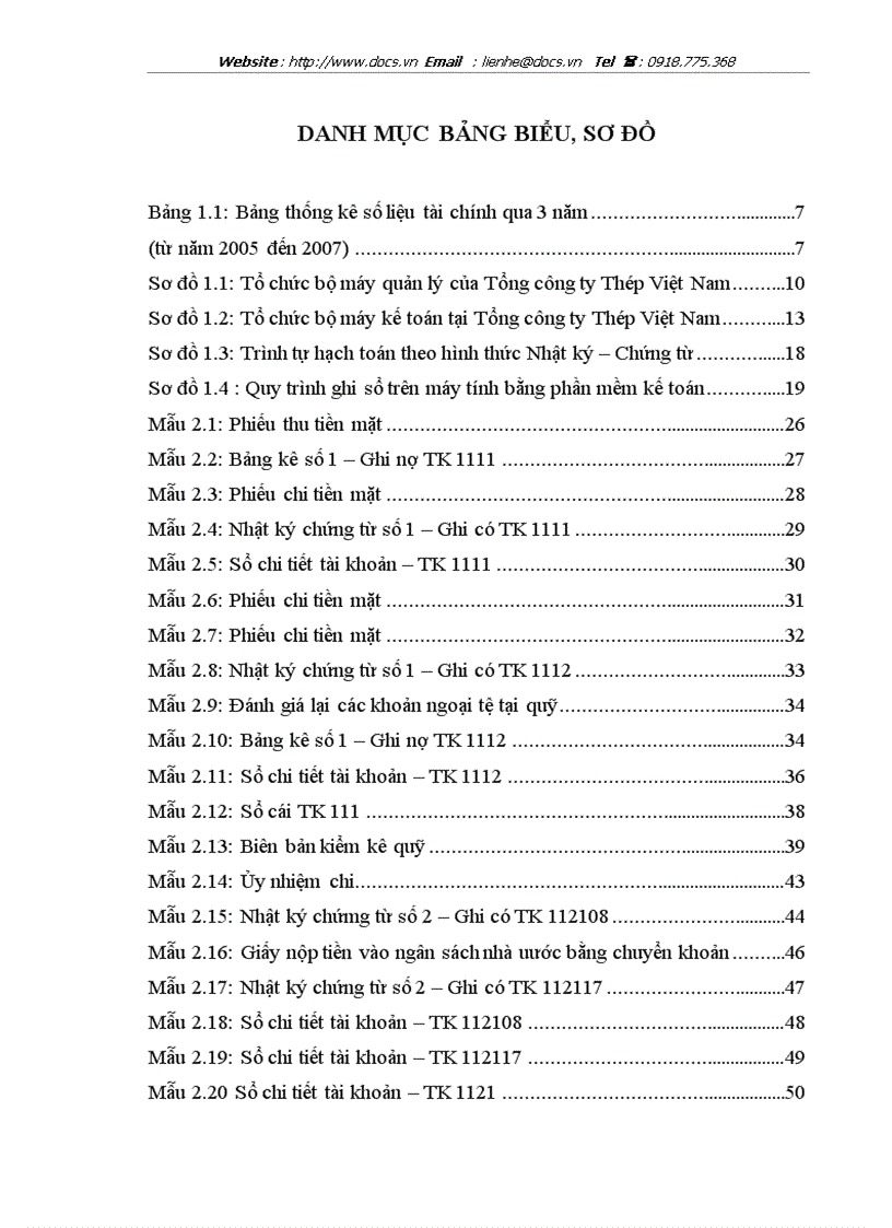 image for page Hoàn thiện kế toán vốn bằng tiền tại tổng công ty thép việt nam