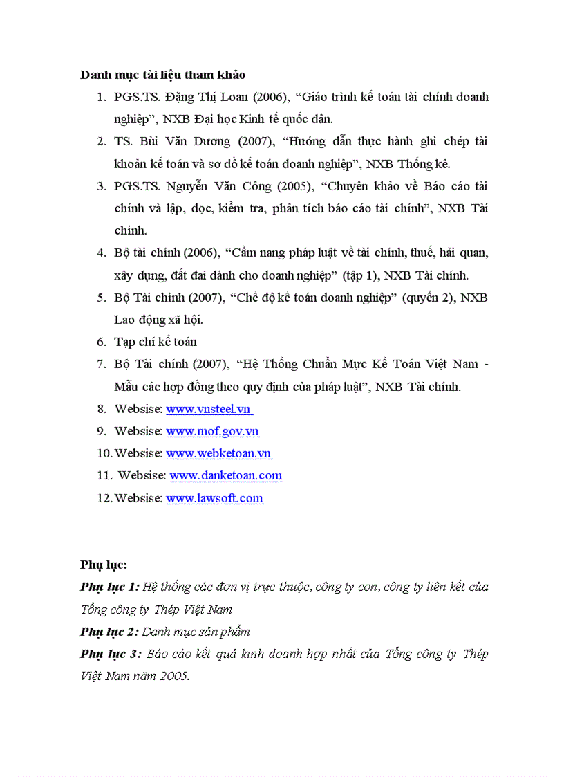 image for page Hoàn thiện kế toán vốn bằng tiền tại tổng công ty thép việt nam