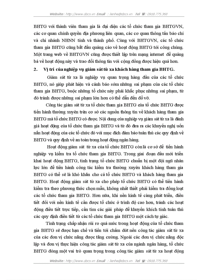 image for page Phương hướng hoàn thiện công tác giám sát từ xa của BHTG VN chi nhánh khu vực Hà Nội