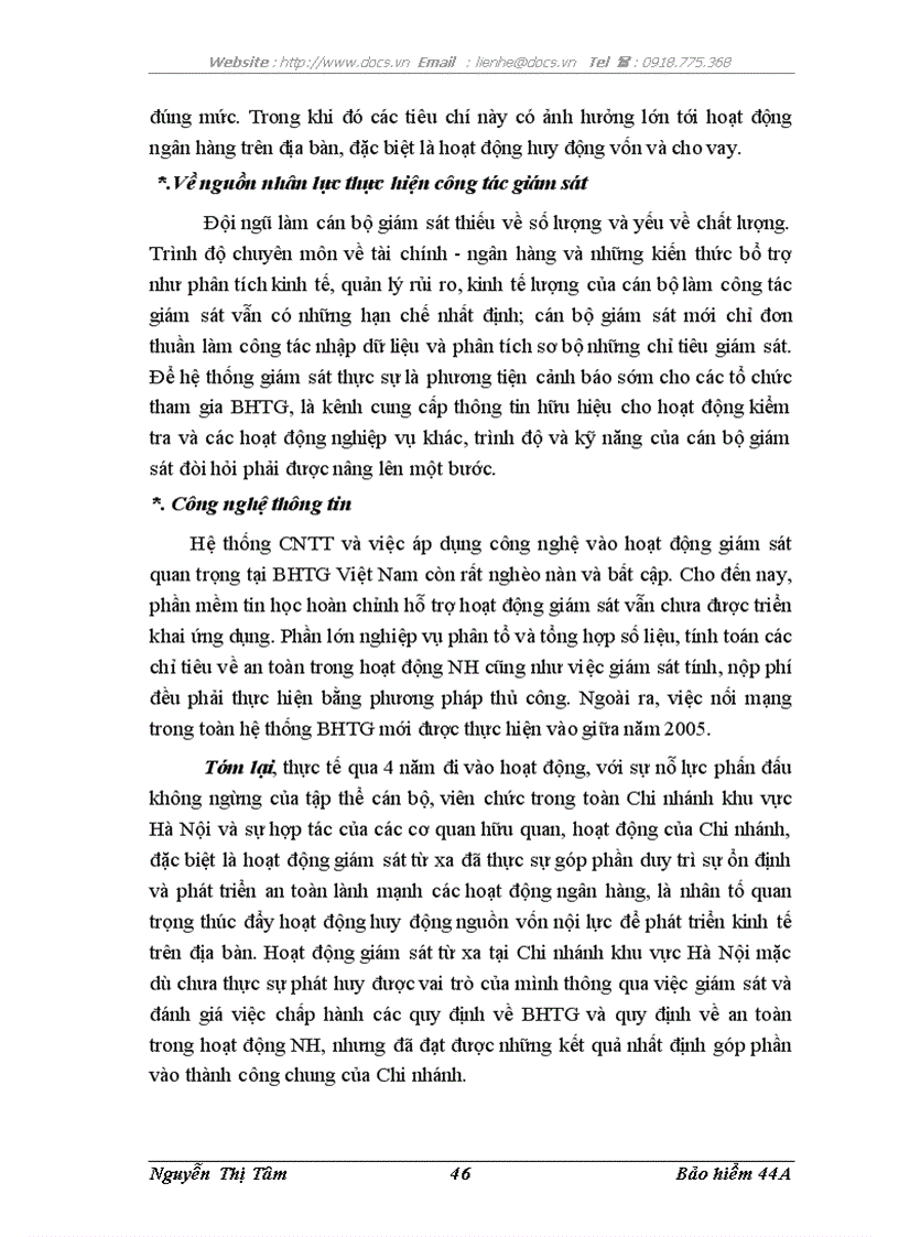 image for page Phương hướng hoàn thiện công tác giám sát từ xa của BHTG VN chi nhánh khu vực Hà Nội