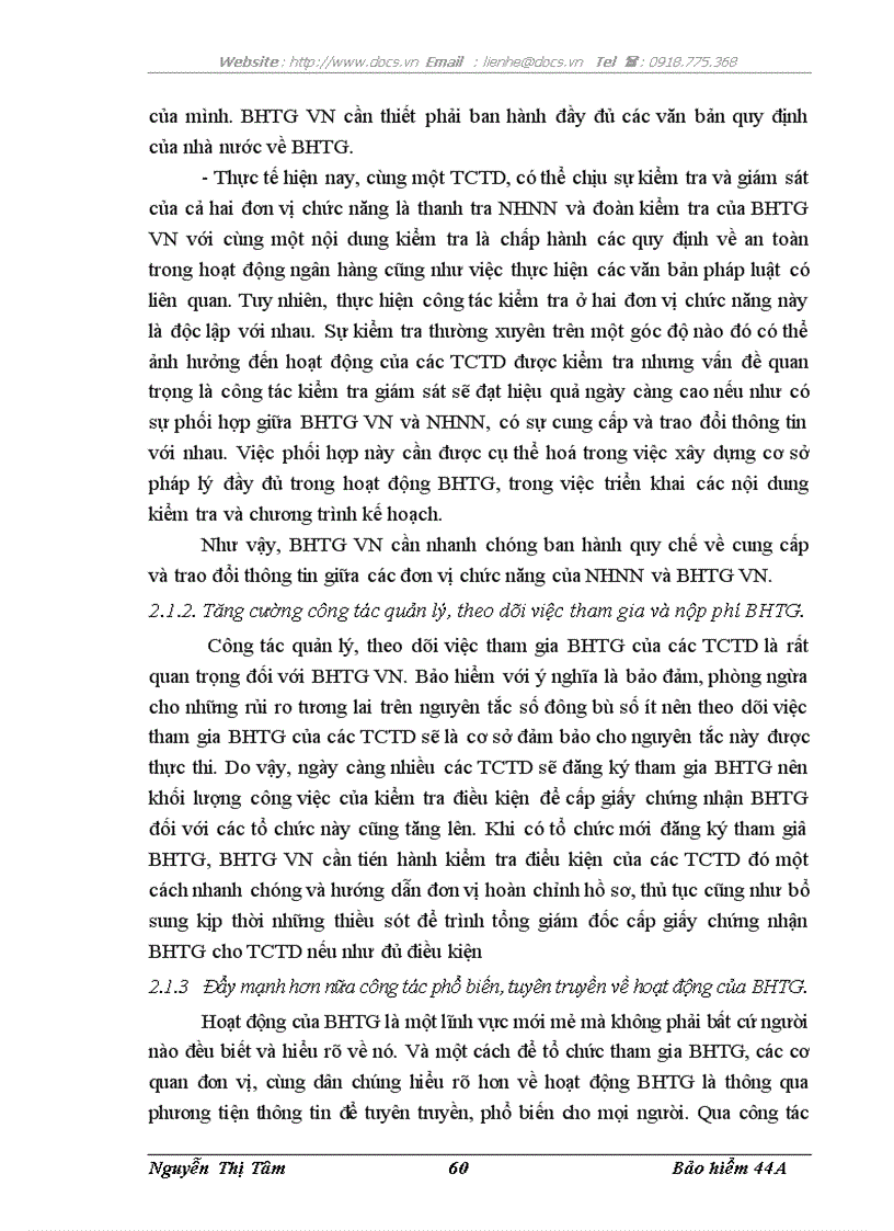 image for page Phương hướng hoàn thiện công tác giám sát từ xa của BHTG VN chi nhánh khu vực Hà Nội