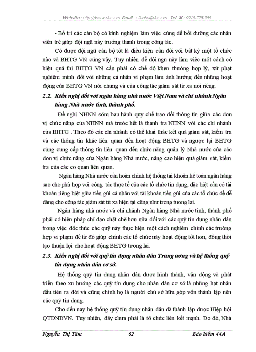 image for page Phương hướng hoàn thiện công tác giám sát từ xa của BHTG VN chi nhánh khu vực Hà Nội