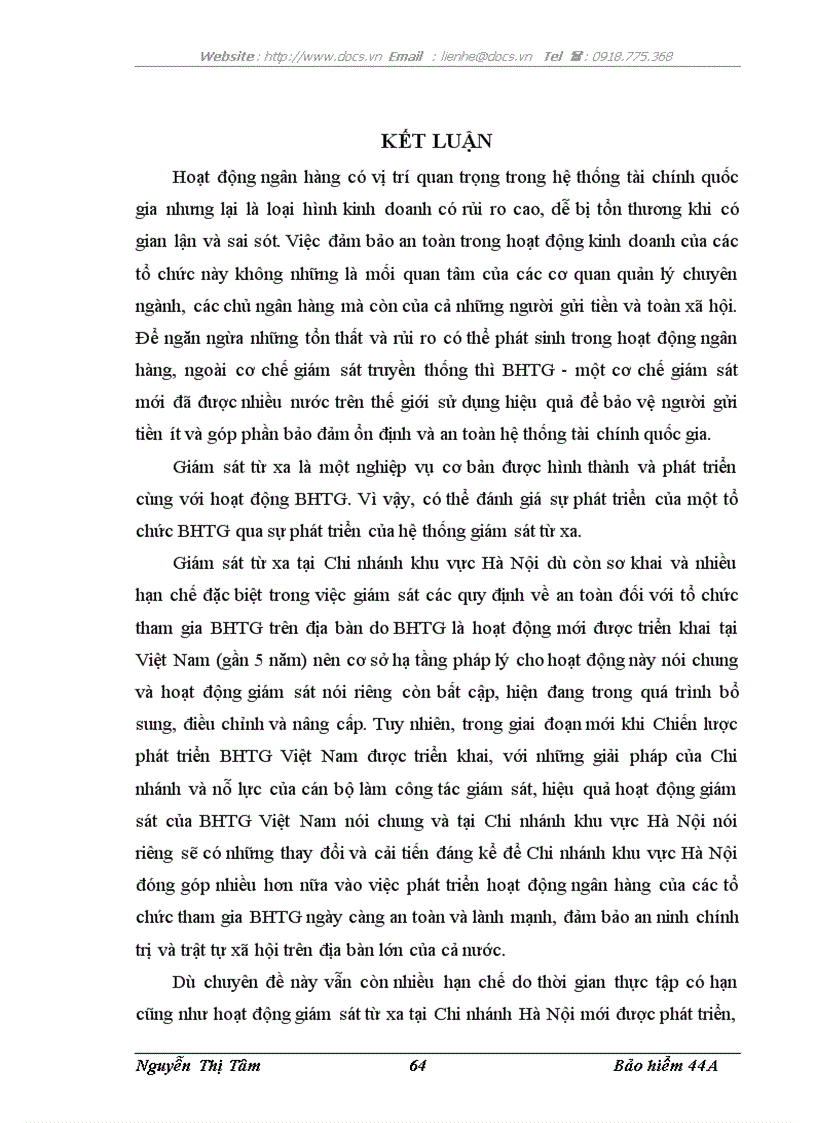 image for page Phương hướng hoàn thiện công tác giám sát từ xa của BHTG VN chi nhánh khu vực Hà Nội