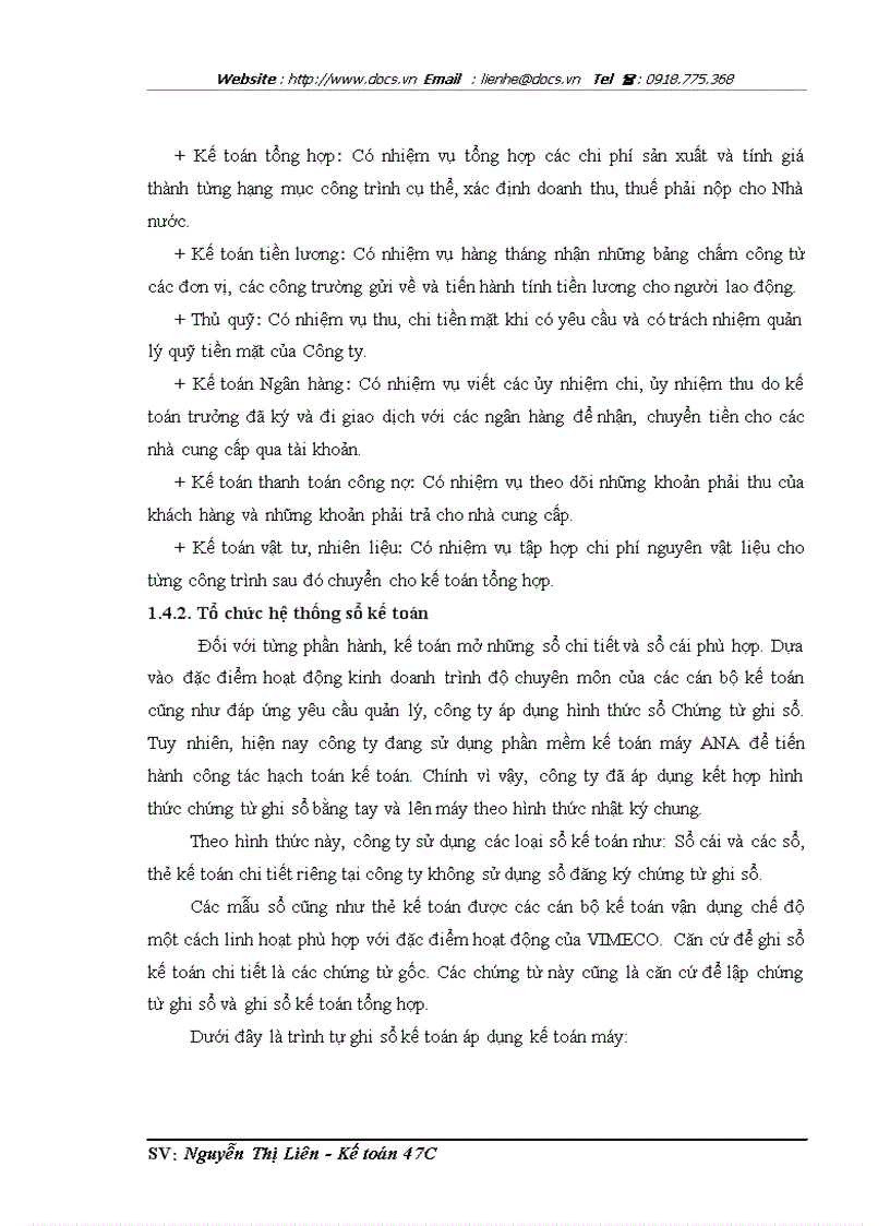 image for page Hoàn thiện kế toán chi phí sản xuất và tính giá thành sản phẩm xây lắp tại công ty cổ phần VIMECO
