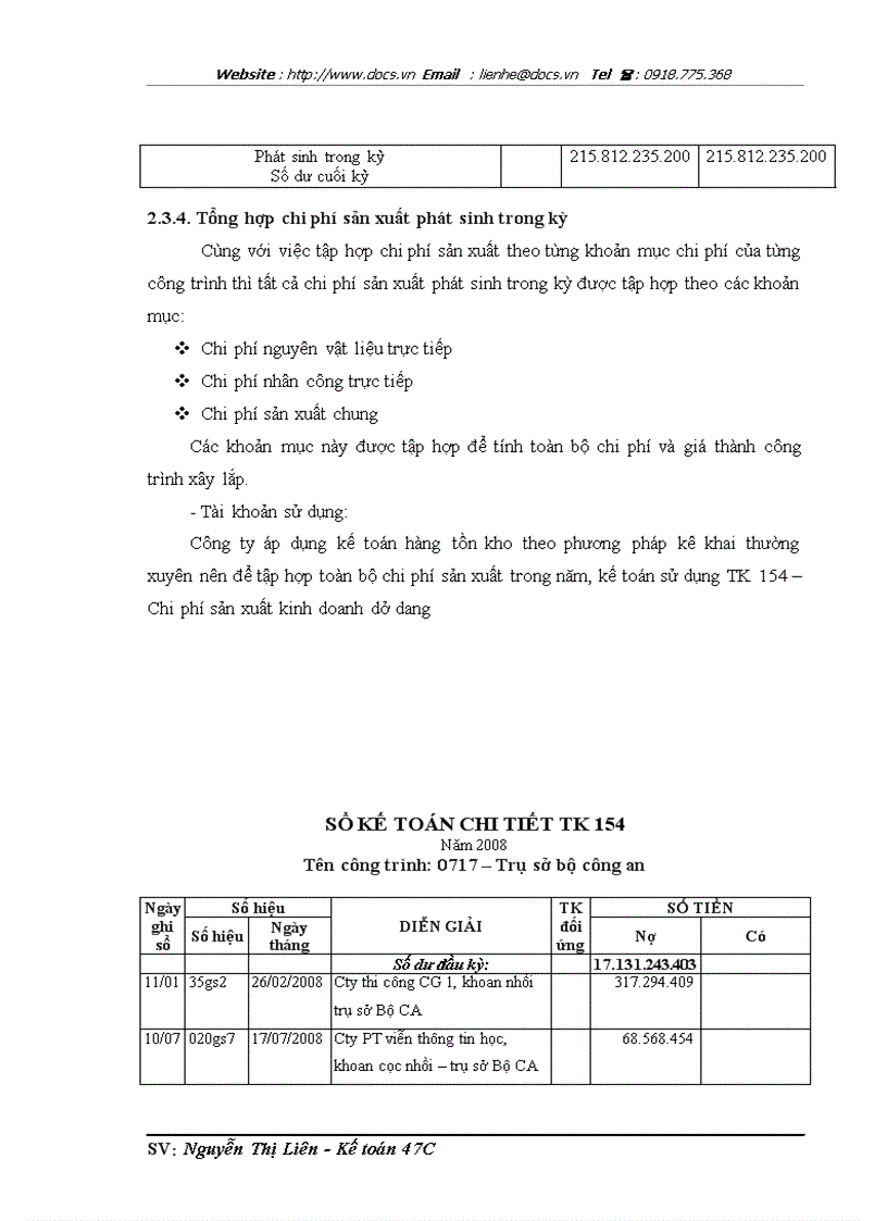 image for page Hoàn thiện kế toán chi phí sản xuất và tính giá thành sản phẩm xây lắp tại công ty cổ phần VIMECO