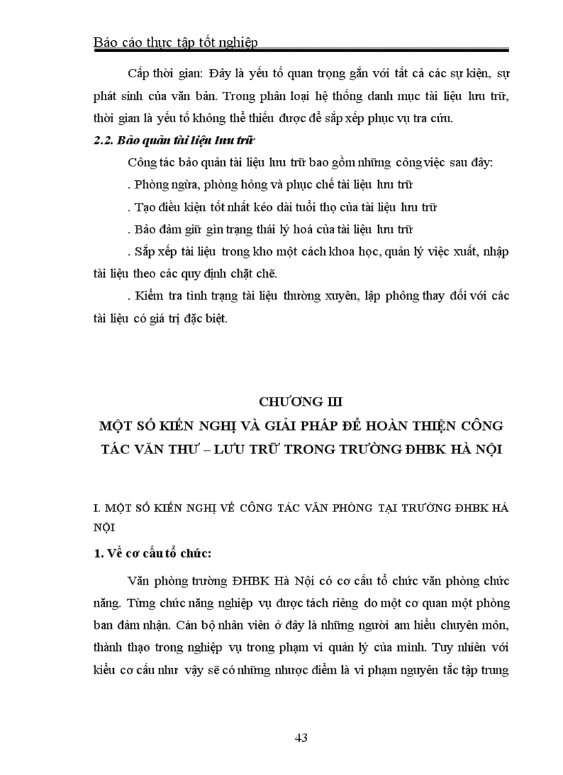 image for page Hoàn thiện công tác Văn thư lưu trữ tại văn phòng Trường ĐHBK Hà Nội