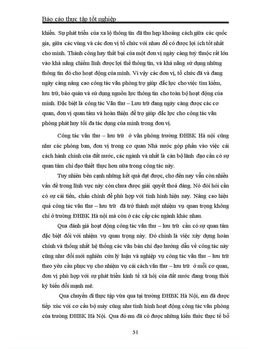 image for page Hoàn thiện công tác Văn thư lưu trữ tại văn phòng Trường ĐHBK Hà Nội