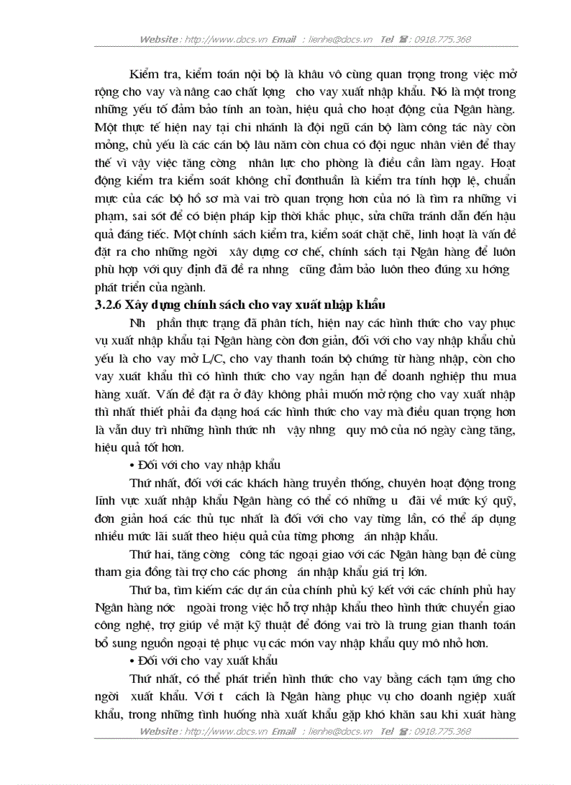 image for page Giải pháp nâng cao hiệu quả cho vay xuất nhập khẩu tại Ngân hàng nông nghiệp và Phát triển nông thôn thành phố Hà Nội