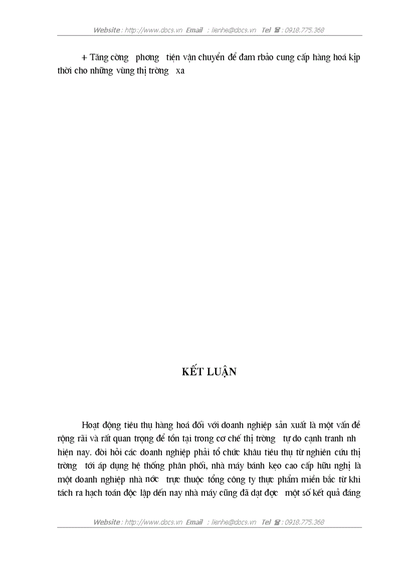 image for page Một số giải pháp chủ yếu thúc đẩy tiêu thụ sản phẩm tại nhà máy bánh kẹo cao cấp Hữu Nghị