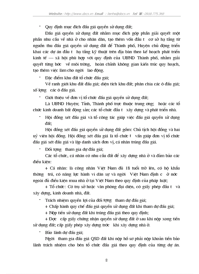 image for page Đấu giá QSD đất trên địa bàn huyện Đông Anh