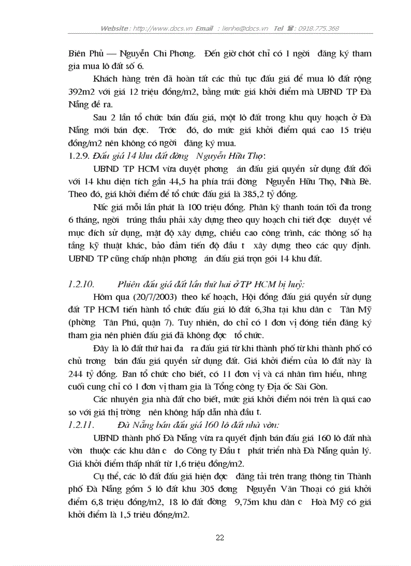 image for page Đấu giá QSD đất trên địa bàn huyện Đông Anh