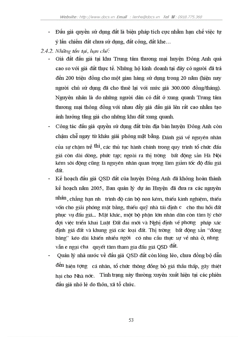 image for page Đấu giá QSD đất trên địa bàn huyện Đông Anh