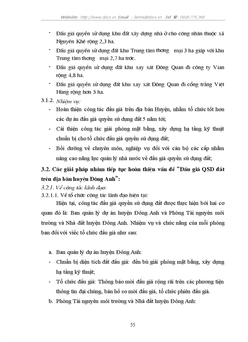 image for page Đấu giá QSD đất trên địa bàn huyện Đông Anh