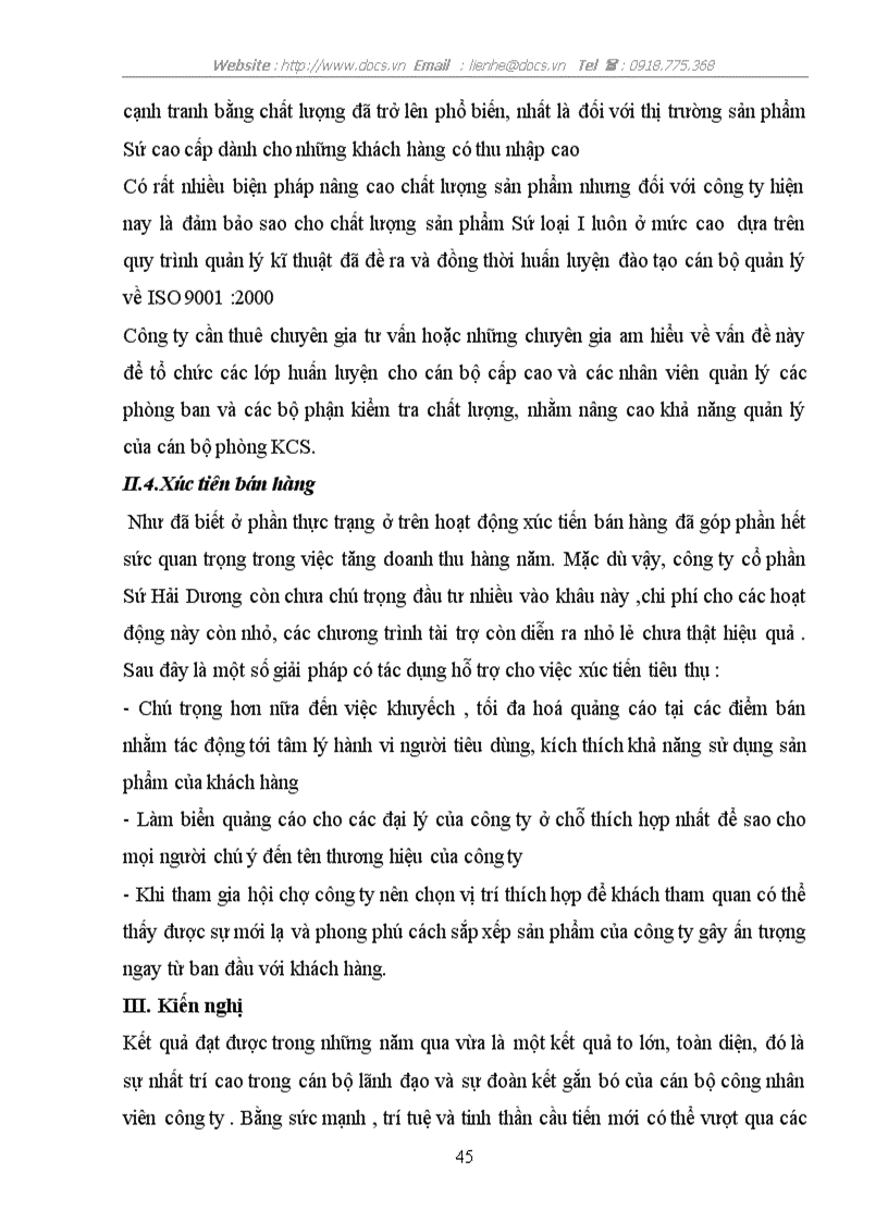 image for page Một số giải pháp nhằm nâng cao hiệu quả tiêu thụ sản phẩm của Công ty Cổ phần Sứ Hải Dương