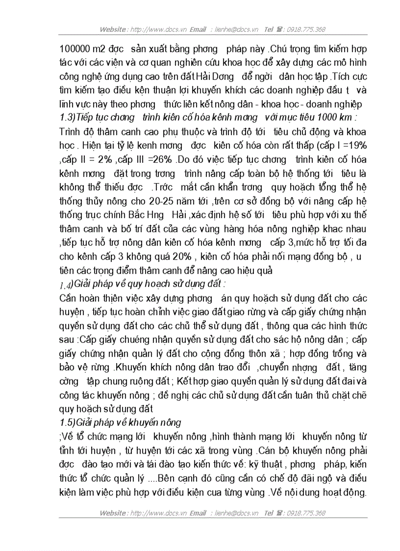 image for page Hiệu quả sử dụng đất nông nghiệp sau khi chuyển đổi cơ cấu cây trồng vật nuôi ở tỉnh Hải Dương