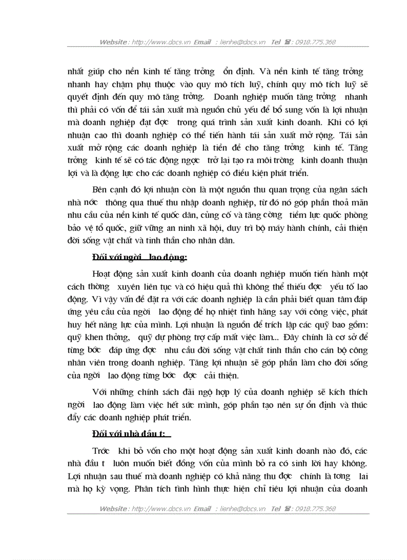 image for page Lợi nhuận và các phương hướng biện pháp tăng lợi nhuận ở Công ty in Báo Hà Nội Mới
