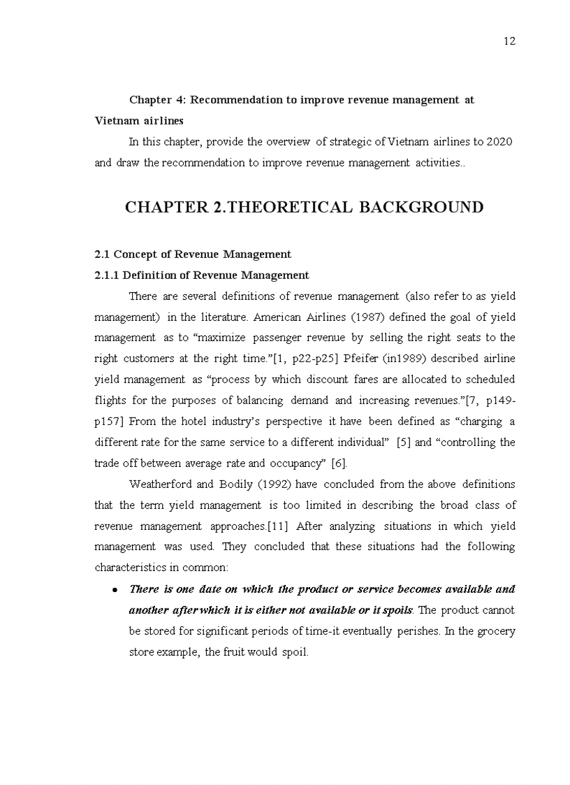 image for page Current revenue management at Vietnam Airlines