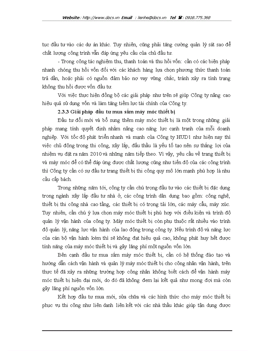 image for page Đầu tư nâng cao năng lực cạnh tranh tại Công ty cổ phần Đầu tư và Xây dựng HUD