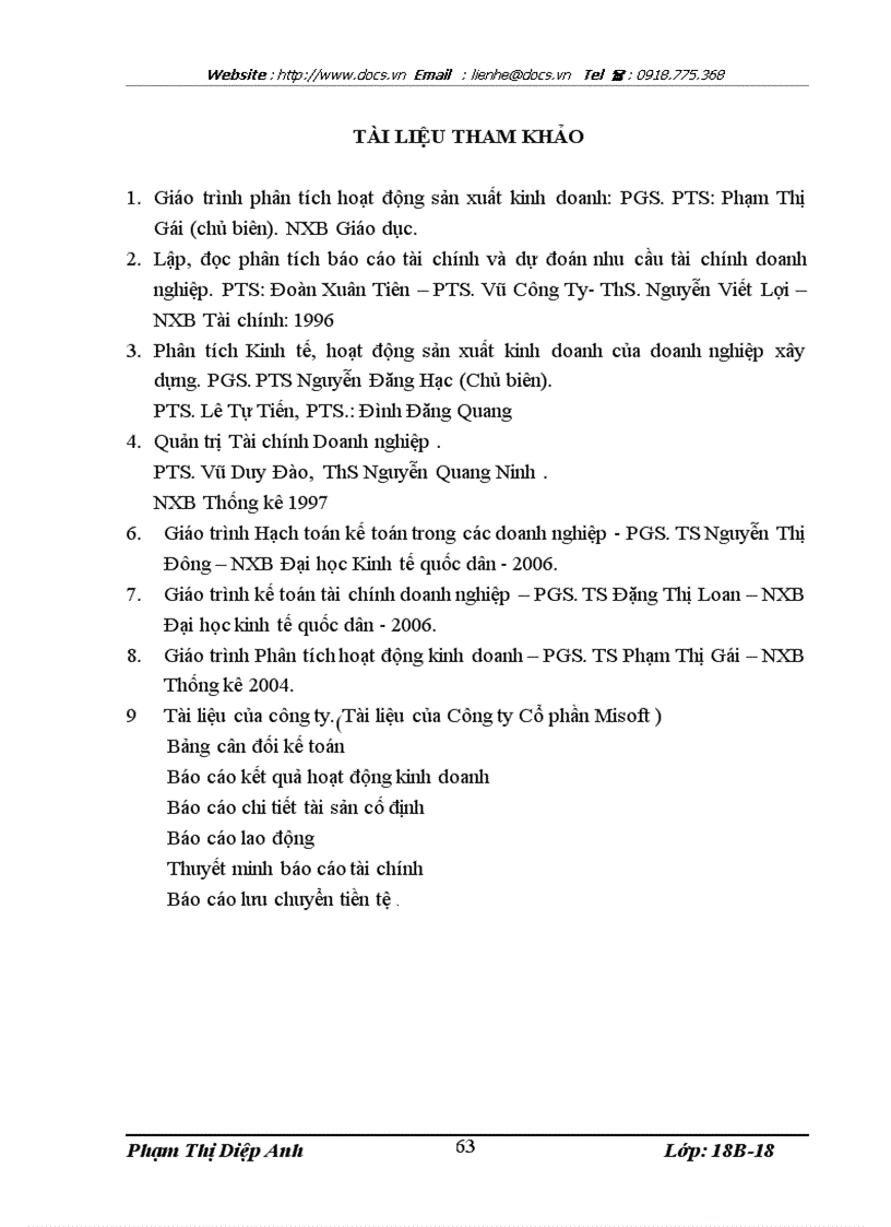 image for page Phân tích hoạt động tài chính tại Công ty CP Phát triển Phần mềm Hỗ trợ công nghệ Misoft