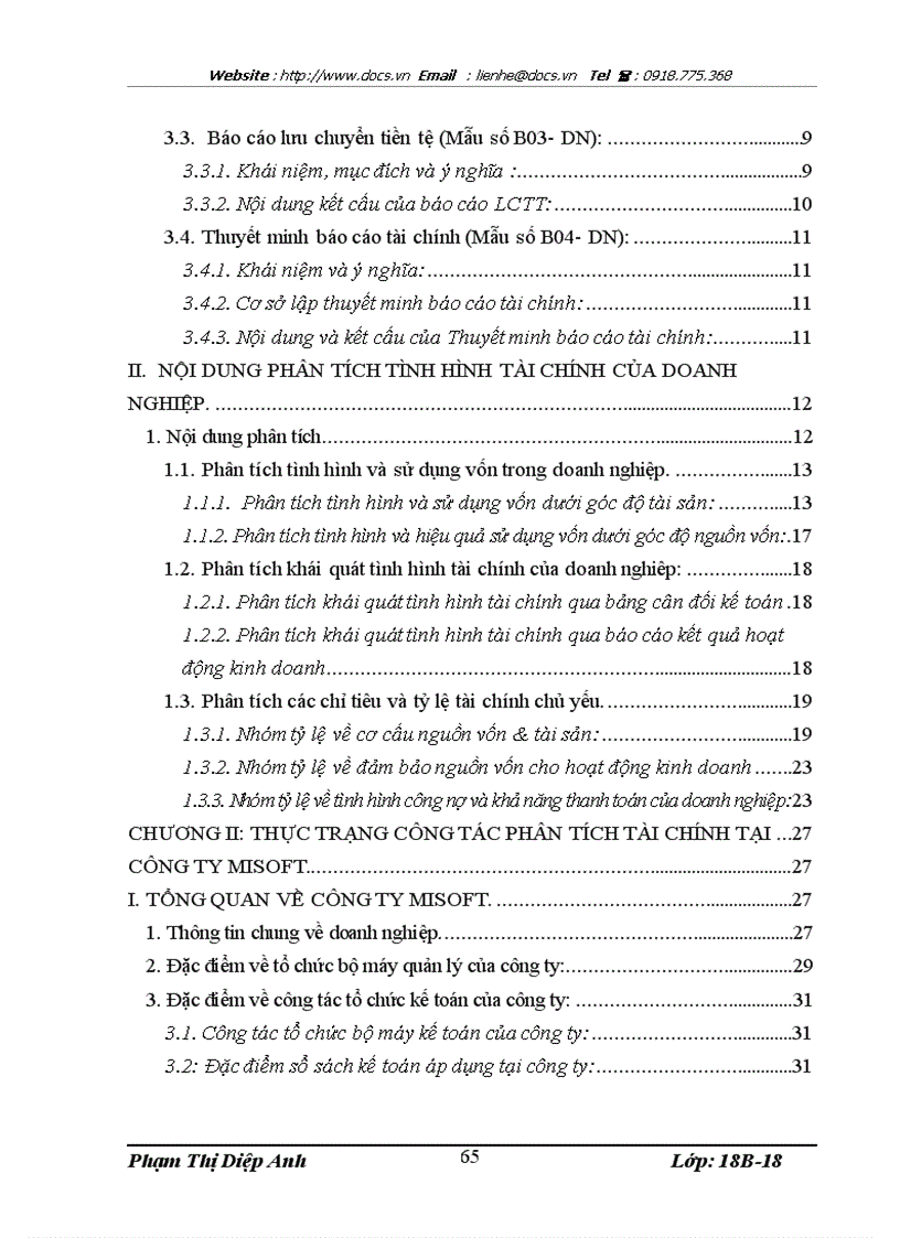 image for page Phân tích hoạt động tài chính tại Công ty CP Phát triển Phần mềm Hỗ trợ công nghệ Misoft