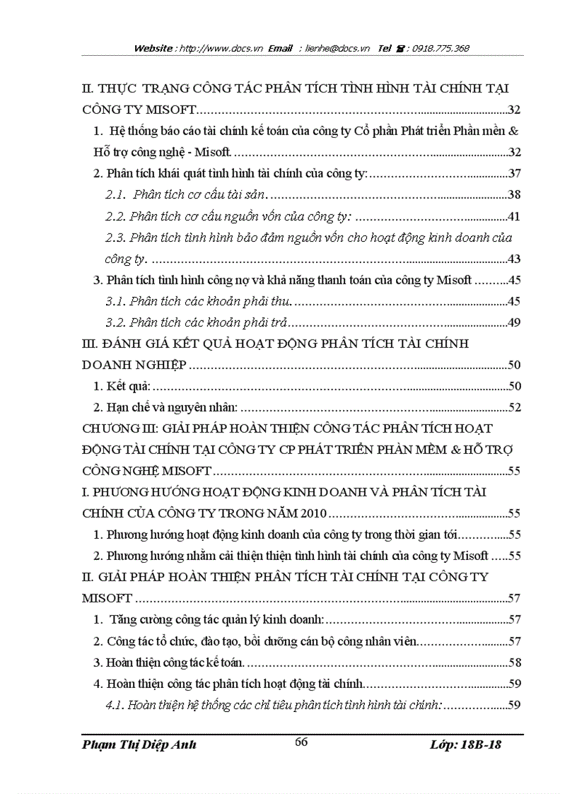image for page Phân tích hoạt động tài chính tại Công ty CP Phát triển Phần mềm Hỗ trợ công nghệ Misoft