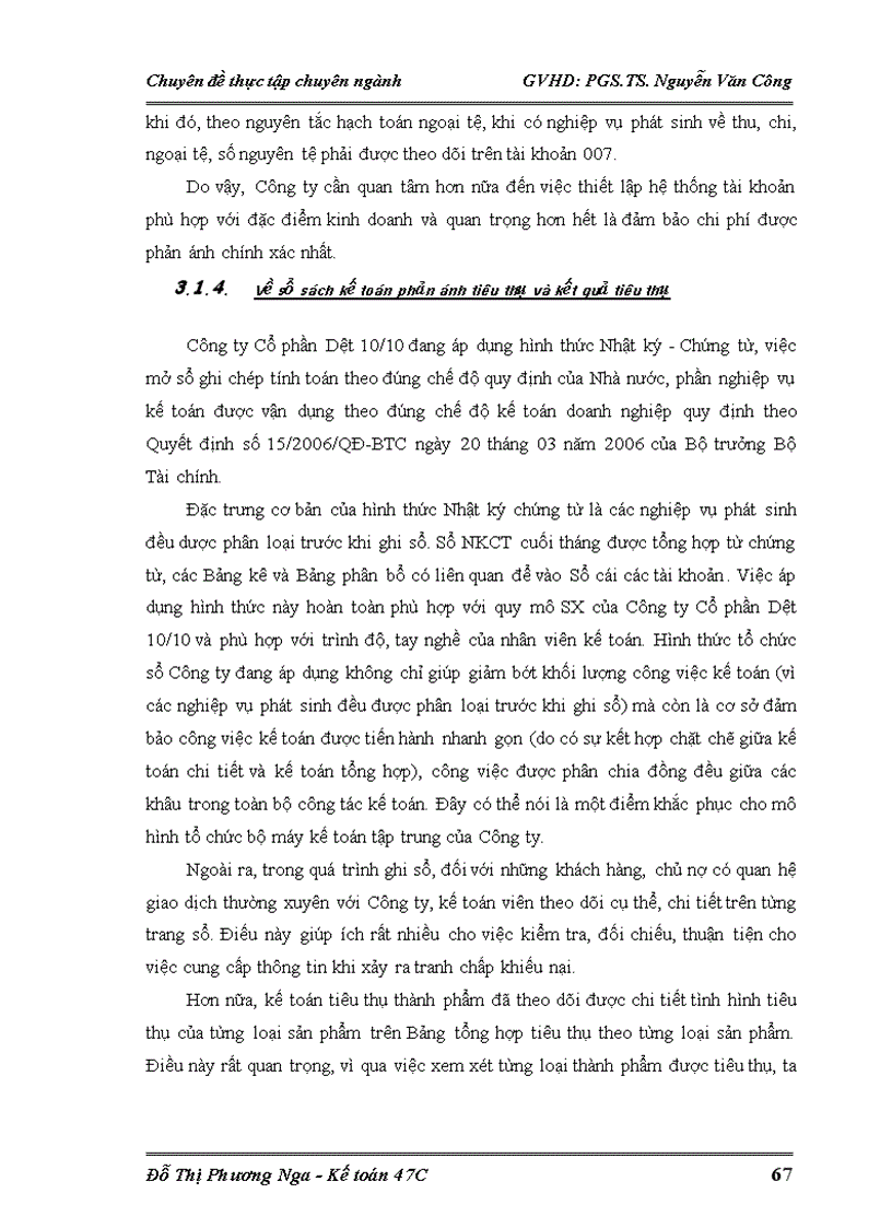image for page Hoàn thiện kế toán tiêu thụ và kết quả tiêu thụ tại Công ty Cổ phần Dệt 10 10