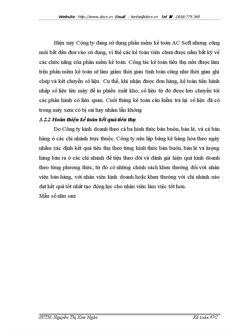 image for page Hoàn thiện kế toán tiêu thụ và kết quả tiêu thụ tại Công ty Cổ phần Kim Tín