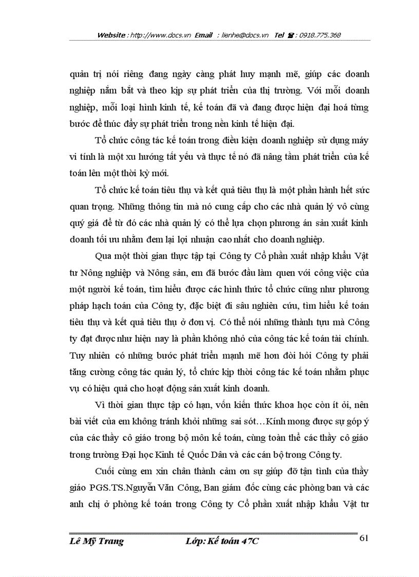 image for page Hoàn thiện kế toán tiêu thụ và kết quả tiêu thụ tại Công ty Cổ phần xuất nhập khẩu Vật tư Nông nghiệp và Nông sản