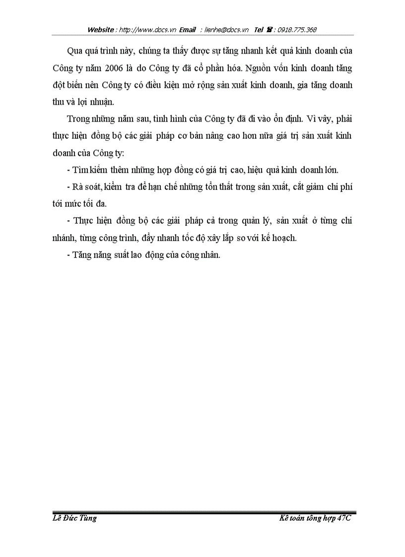 image for page Nâng cao hiệu quả hoạt động của công tá kế toán tập hợp chi phí và tính giá thành tại Công ty cổ phần PCCC và đầu tư xây dựng Sông Đà