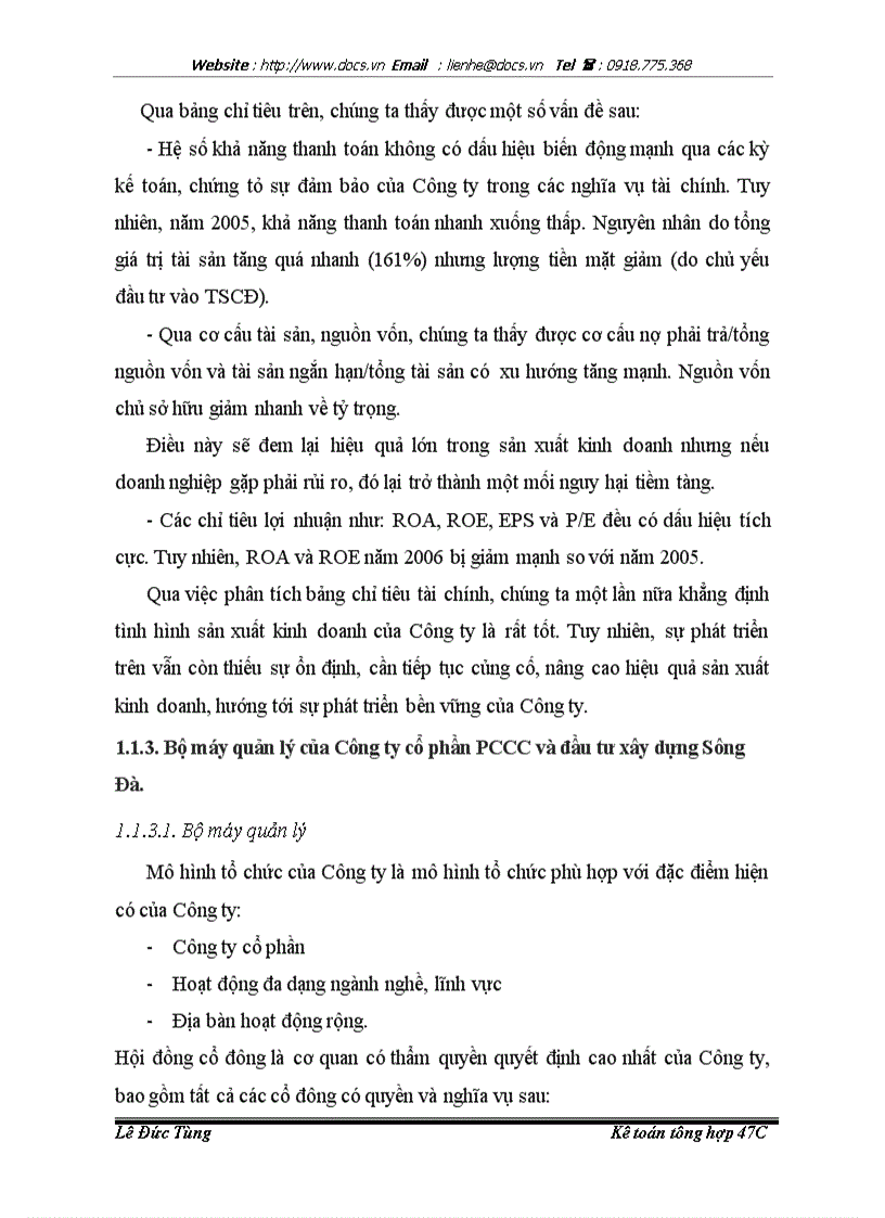 image for page Nâng cao hiệu quả hoạt động của công tá kế toán tập hợp chi phí và tính giá thành tại Công ty cổ phần PCCC và đầu tư xây dựng Sông Đà