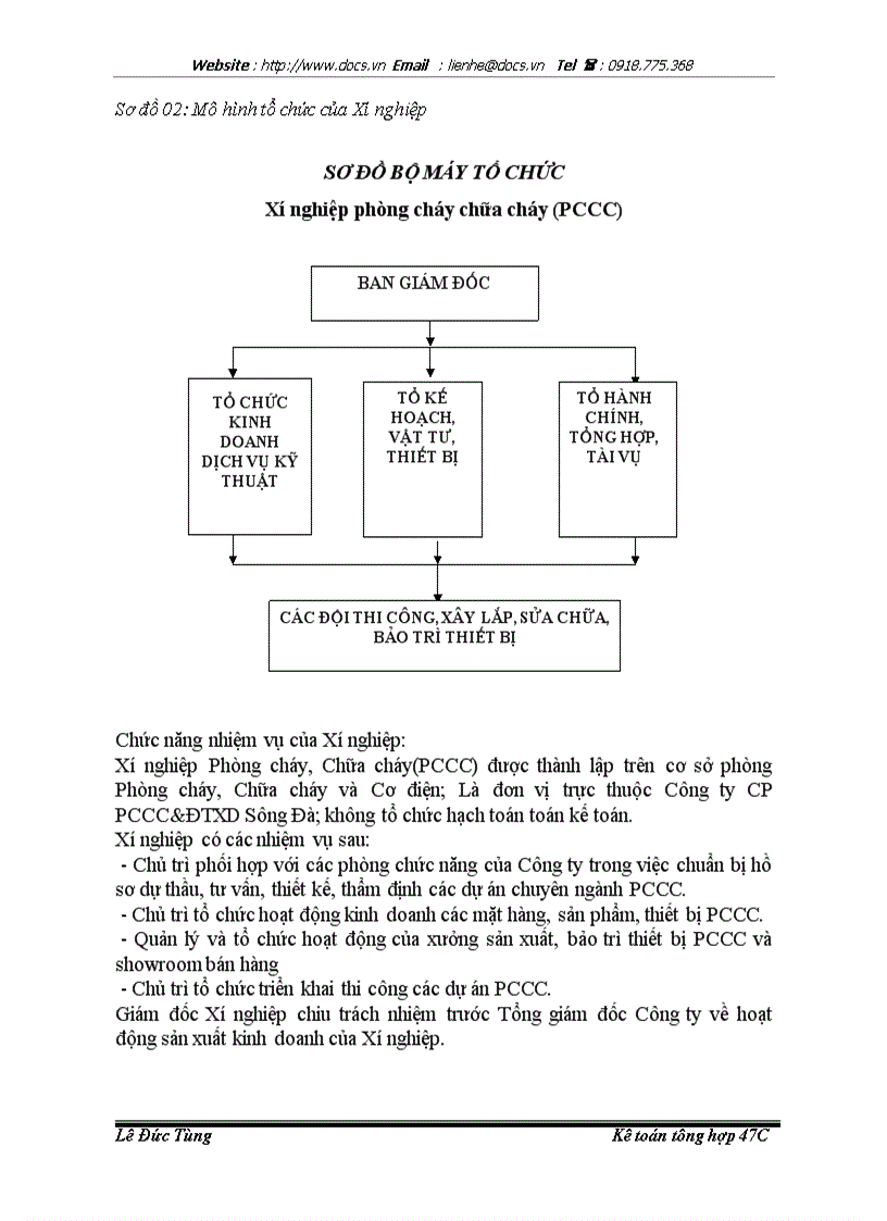 image for page Nâng cao hiệu quả hoạt động của công tá kế toán tập hợp chi phí và tính giá thành tại Công ty cổ phần PCCC và đầu tư xây dựng Sông Đà