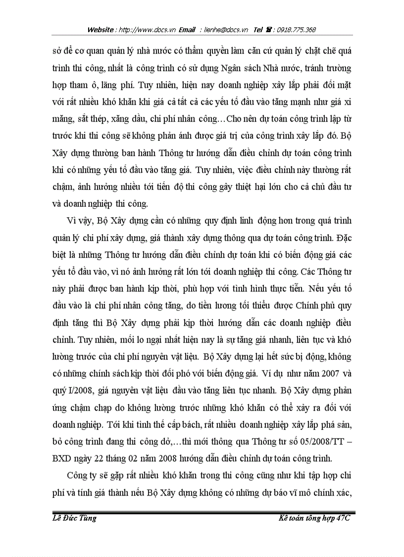 image for page Nâng cao hiệu quả hoạt động của công tá kế toán tập hợp chi phí và tính giá thành tại Công ty cổ phần PCCC và đầu tư xây dựng Sông Đà