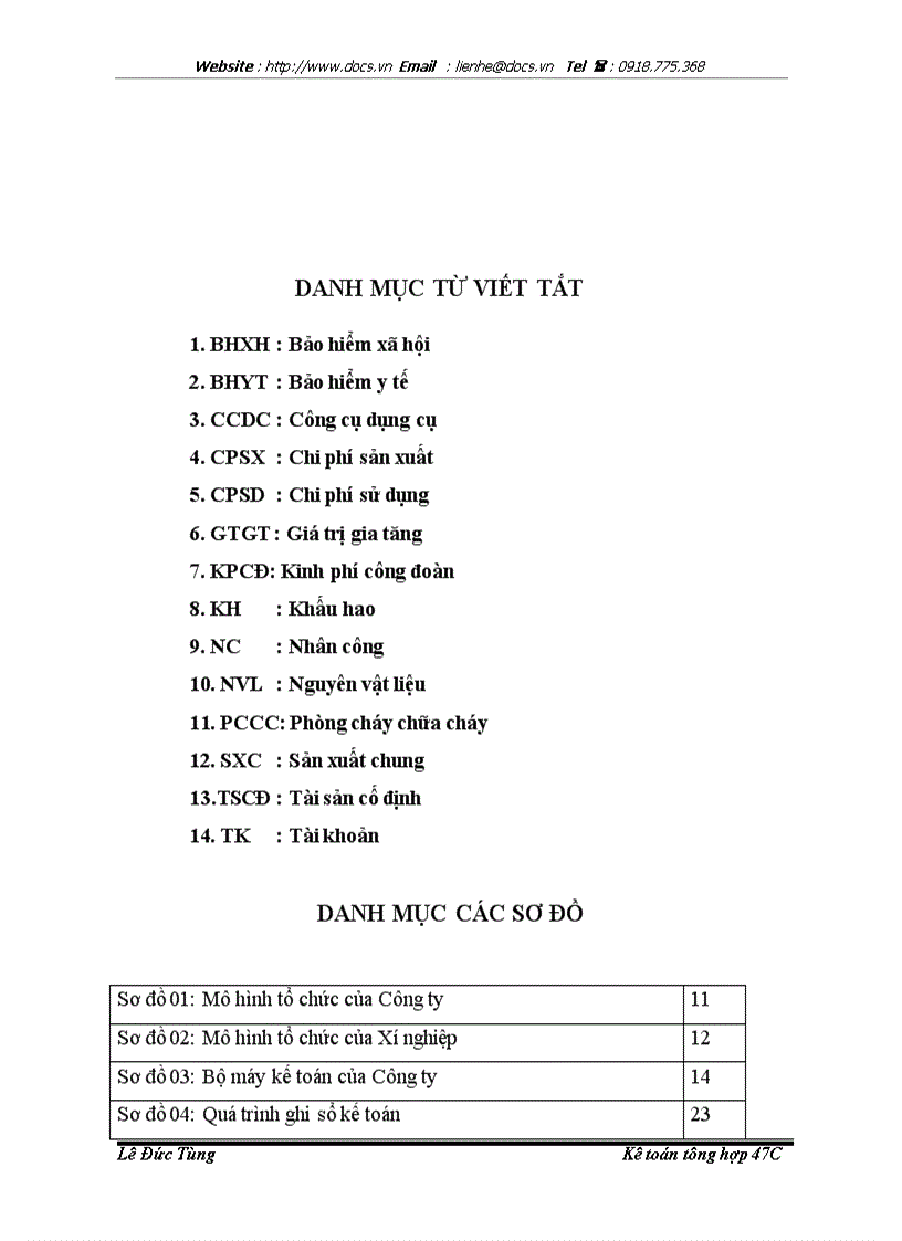 image for page Nâng cao hiệu quả hoạt động của công tá kế toán tập hợp chi phí và tính giá thành tại Công ty cổ phần PCCC và đầu tư xây dựng Sông Đà