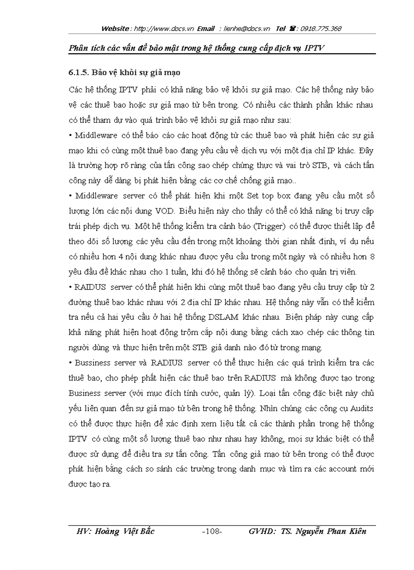 image for page Phân tích các vấn đề bảo mật trong hệ thống cung cấp dịch vụ IPTV