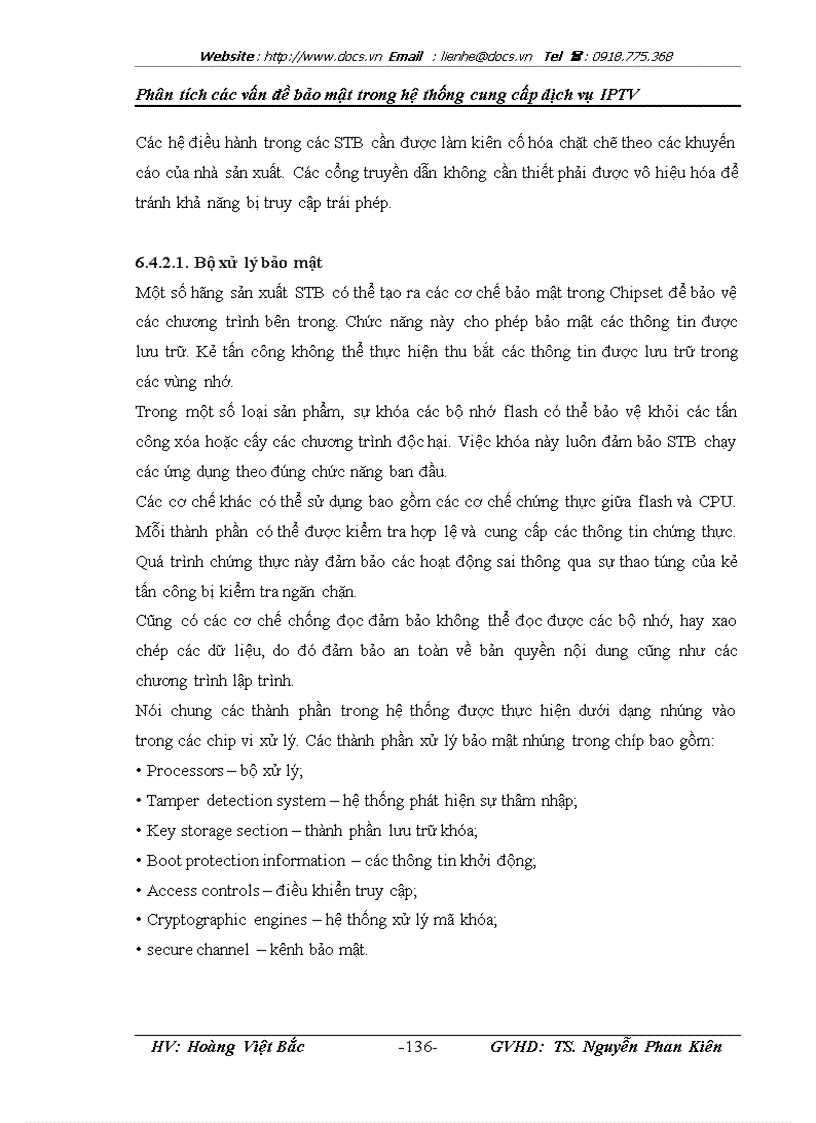 image for page Phân tích các vấn đề bảo mật trong hệ thống cung cấp dịch vụ IPTV