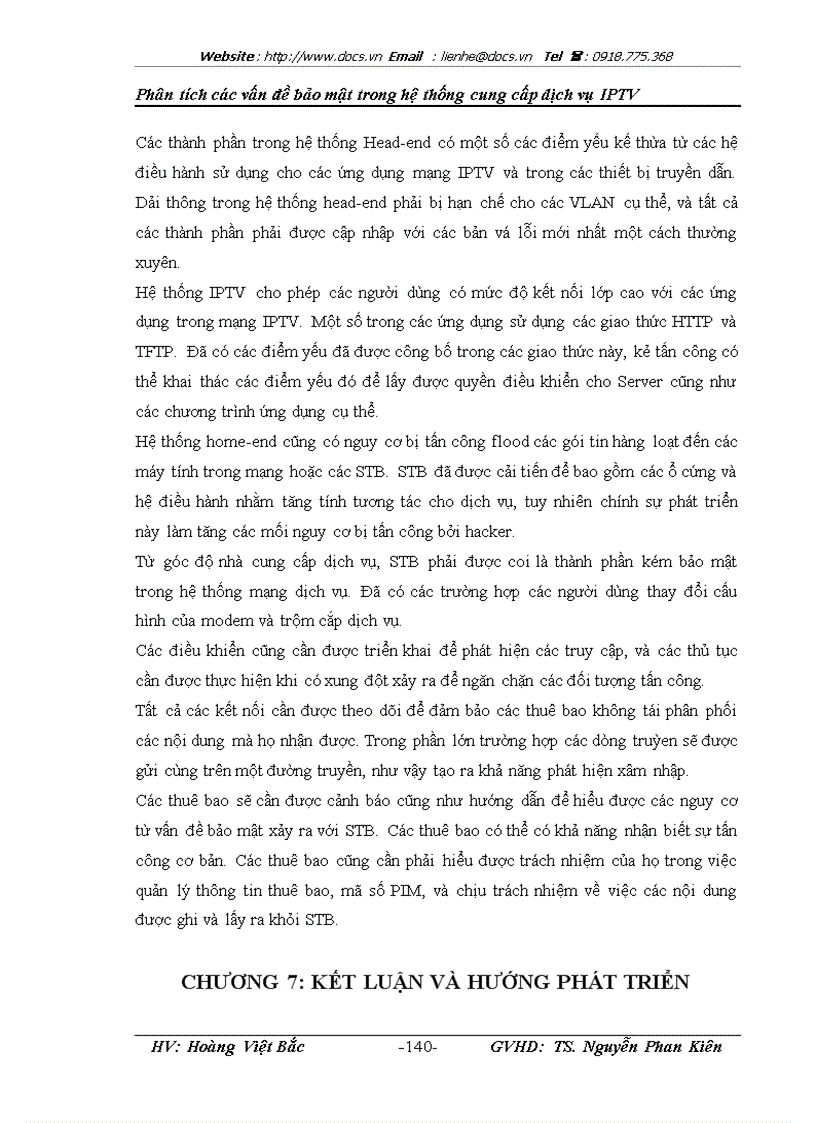 image for page Phân tích các vấn đề bảo mật trong hệ thống cung cấp dịch vụ IPTV