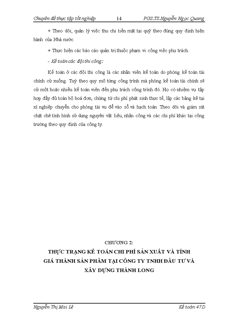 image for page Hoàn thiện kế toán chi phí sản xuất và tính giá thành sản phẩm xây lắp tại công ty tnhh đầu tư và xây dựng thành long