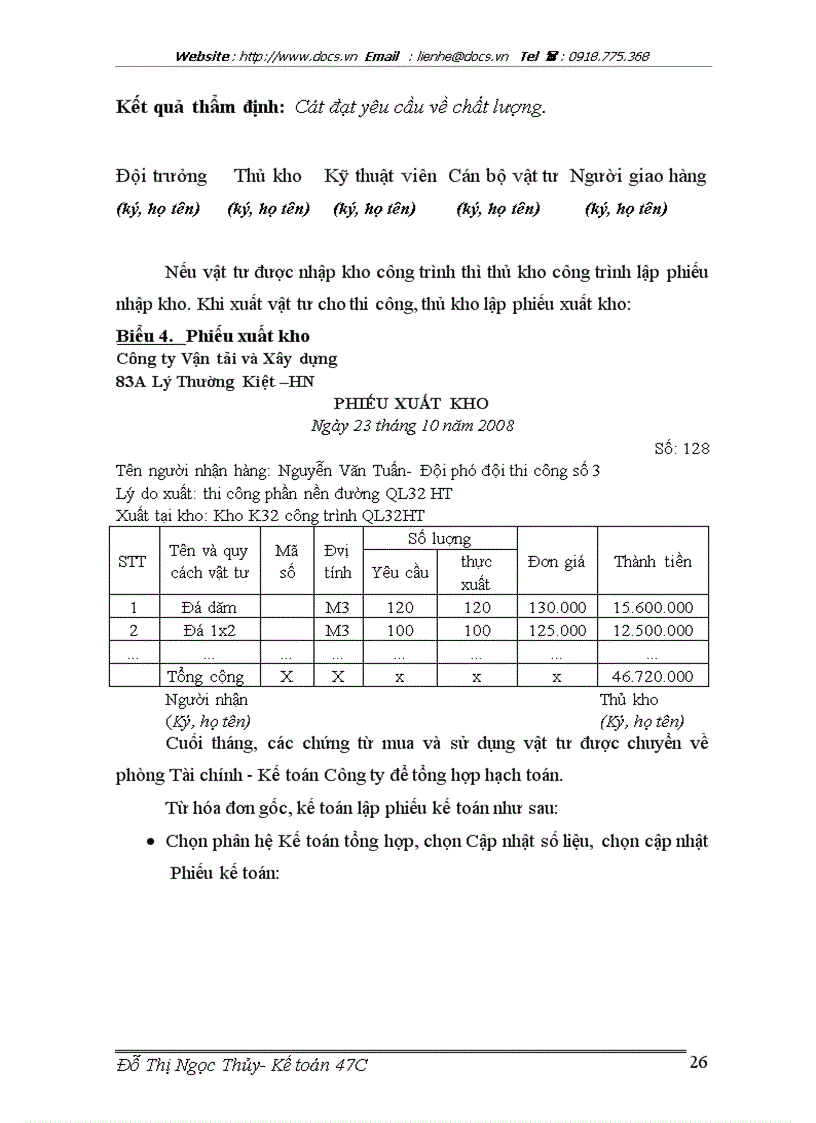 image for page Hoàn thiện kế toán chi phí sản xuất và tính giá thành sản phẩm xây lắp tại Công ty Vận tải và Xây dựng TRANCO