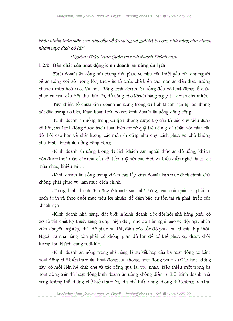 image for page Biện pháp thu hút khách trong kinh doanh tiệc tại nhà hàng hoa sen 6 thuộc công ty cổ phần du lịch Kim Liên