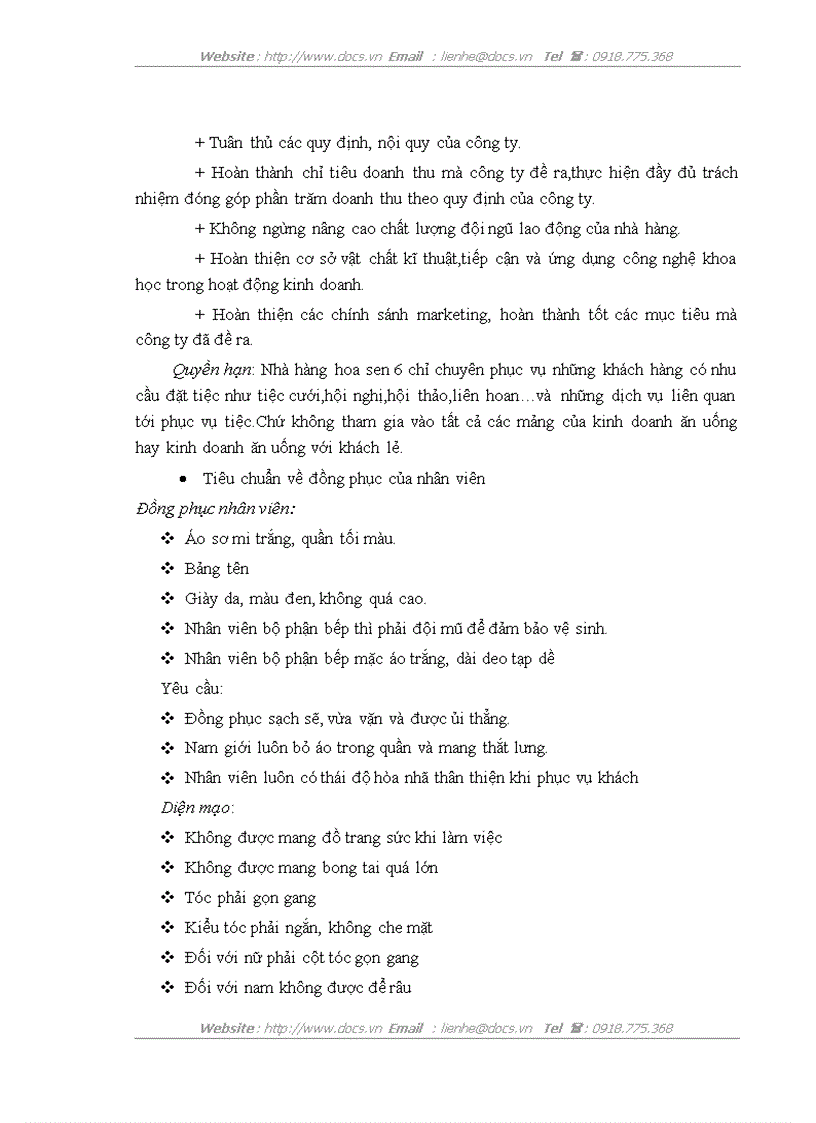 image for page Biện pháp thu hút khách trong kinh doanh tiệc tại nhà hàng hoa sen 6 thuộc công ty cổ phần du lịch Kim Liên