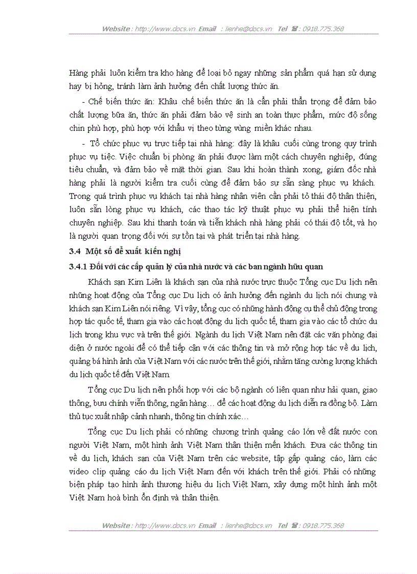 image for page Biện pháp thu hút khách trong kinh doanh tiệc tại nhà hàng hoa sen 6 thuộc công ty cổ phần du lịch Kim Liên