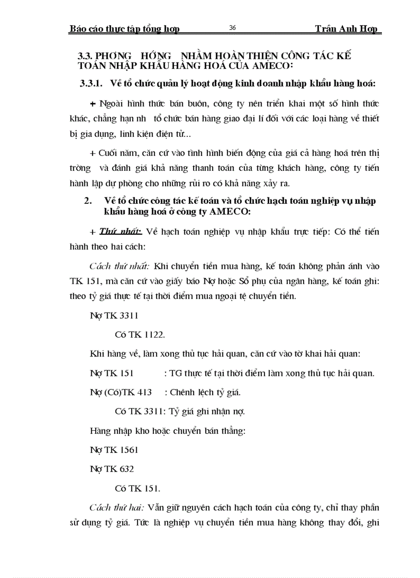 image for page Báo cáo thực tập tổng hợp Tại Công ty Ameco