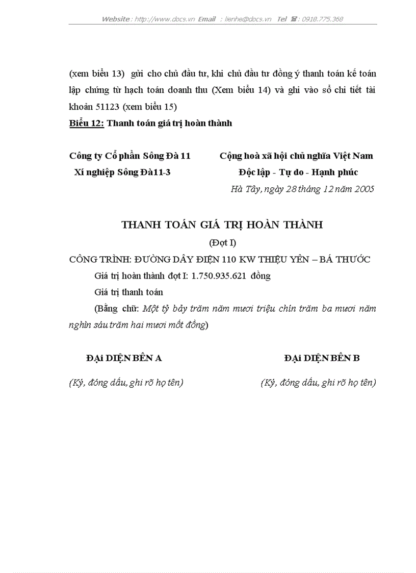 image for page Hoàn thiện hạch toán doanh thu và xác định kết quả kinh doanh tại Xí nghiệp Sông Đà 11 3