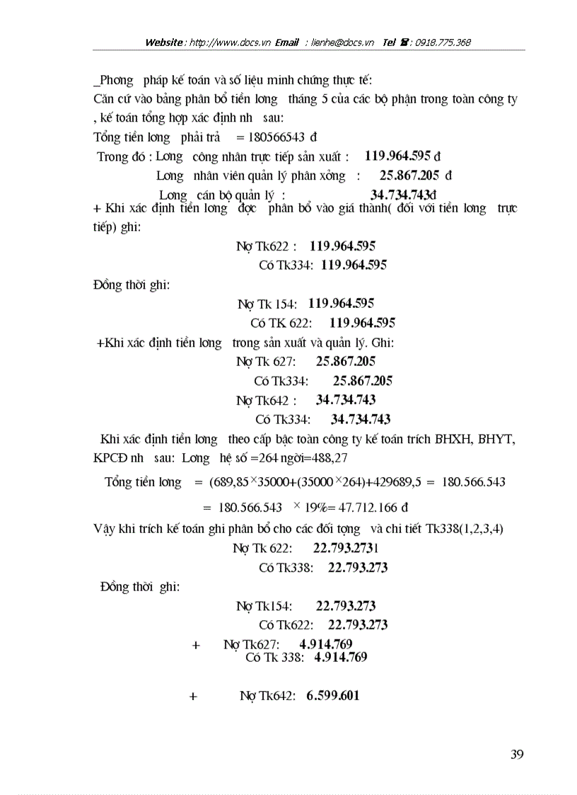 image for page Hạch toán tiền lương và các khoản trích theo lương