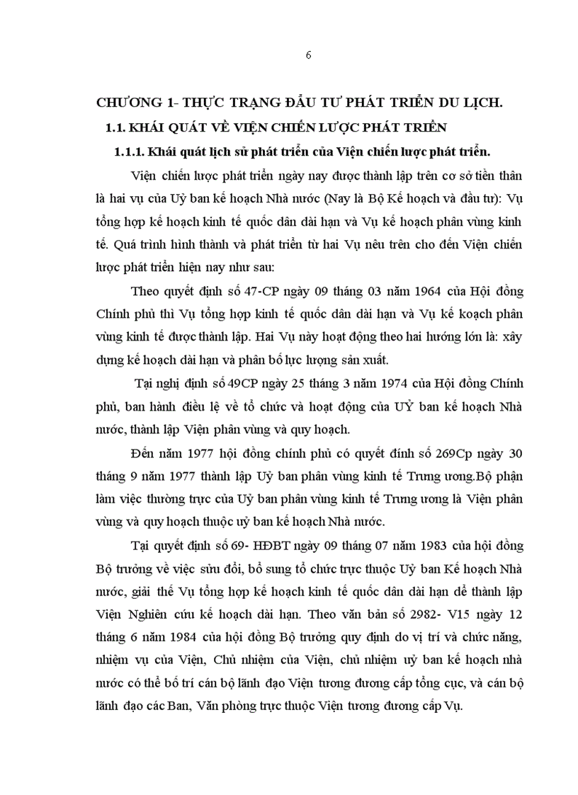 Một số giải pháp nâng cao hiệu quả đầu tư phát triển du lịch năm 2001 2010